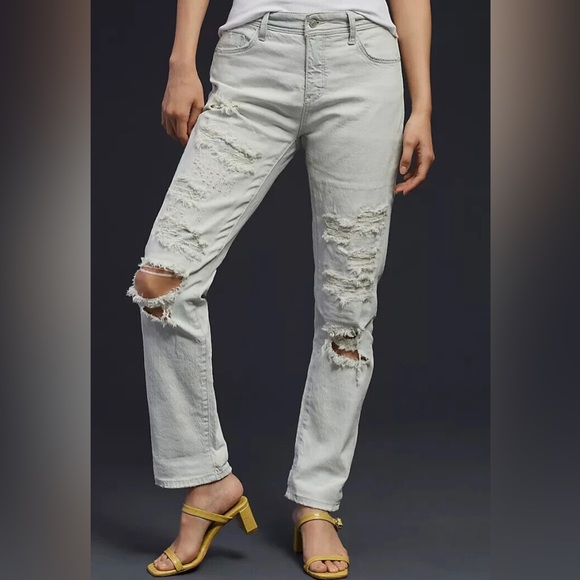 NWT. Anthropologie PILCRO MID-RISE SLIM BOYFRIEND JEANS size 31 regular - Picture 5 of 9